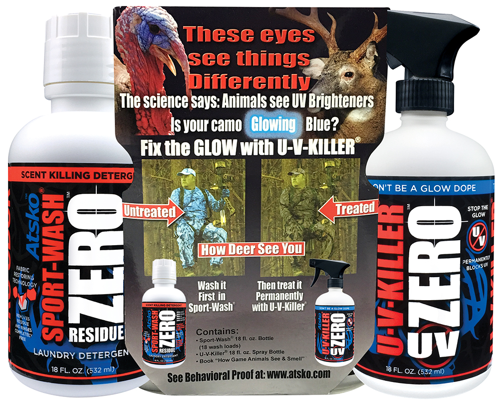 U-V-Killer ZERO UV & ZERO Sport-Wash Laundry Detergent Combo