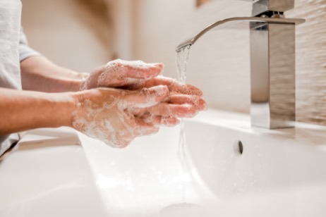 Washing hands